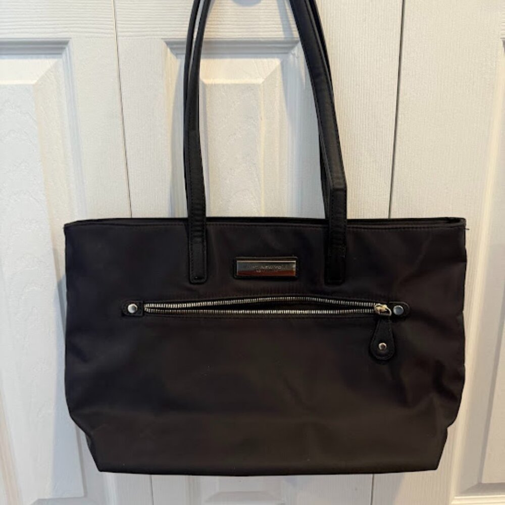 Marc New York Black Vinyl Tote